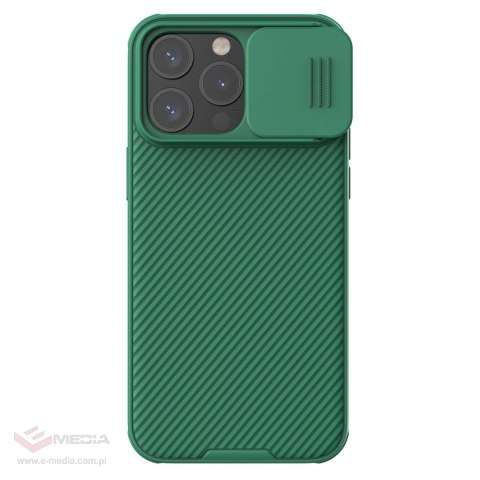 Pancerne etui Nillkin CamShield Pro Magnetic Case do iPhone 15 Pro Max z osłoną na aparat - zielone