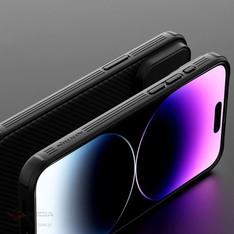 Pancerne etui Nillkin CamShield Pro Magnetic Case do iPhone 15 Pro Max z osłoną na aparat - zielone