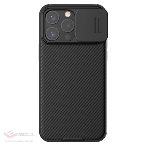 Pancerne etui Nillkin CamShield Pro Magnetic Case do iPhone 15 Pro z osłoną na aparat - czarne