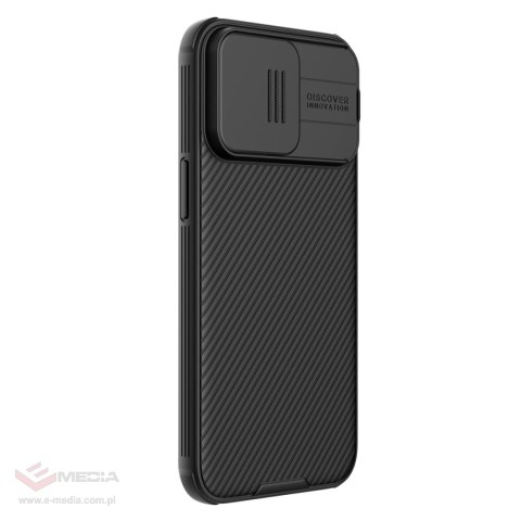 Pancerne etui Nillkin CamShield Pro Magnetic Case do iPhone 15 Pro z osłoną na aparat - czarne