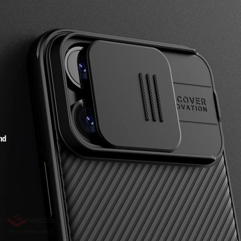 Pancerne etui Nillkin CamShield Pro Magnetic Case do iPhone 15 z osłoną na aparat - czarne