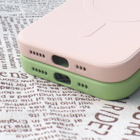 Silikonowe etui kompatybilne z MagSafe do iPhone 15 Pro Max Silicone Case - niebieskie