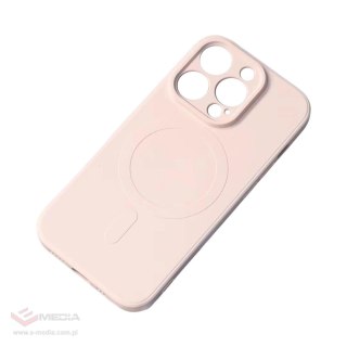 Silikonowe etui kompatybilne z MagSafe do iPhone 15 Pro Max Silicone Case - różowe