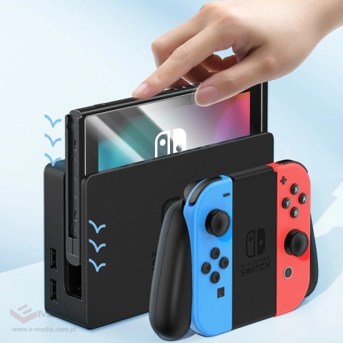 Zestaw 2x szkło hartowane Baseus Crystal do Nintendo Switch OLED 2021 + zestaw montażowy - przezroczyste