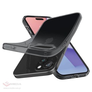 Etui Spigen Crystal Flex na iPhone 15 Plus - szaro-przezroczyste