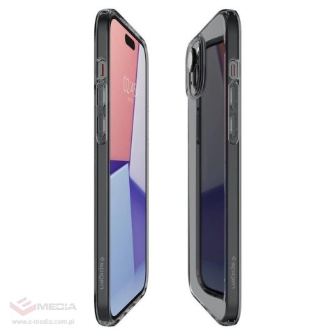 Etui Spigen Crystal Flex na iPhone 15 Plus - szaro-przezroczyste