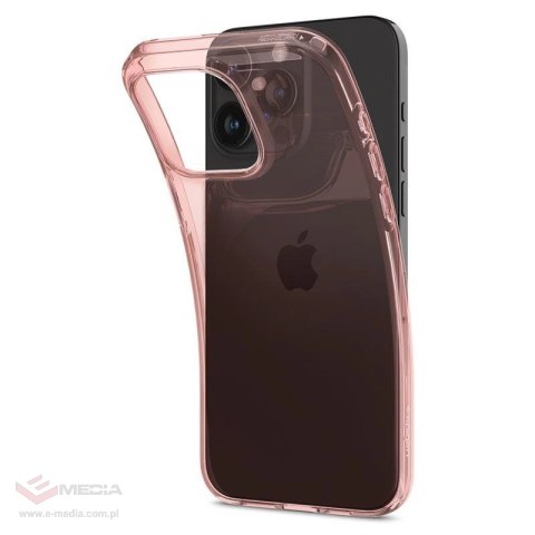 Etui Spigen Crystal Flex na iPhone 15 Pro Max - różowo-przezroczyste