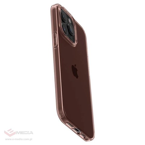 Etui Spigen Crystal Flex na iPhone 15 Pro Max - różowo-przezroczyste