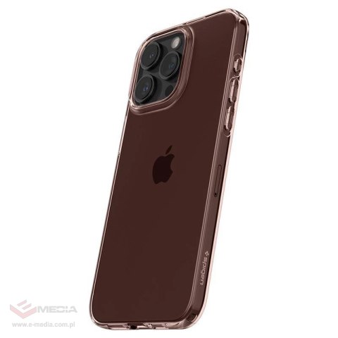 Etui Spigen Crystal Flex na iPhone 15 Pro Max - różowo-przezroczyste