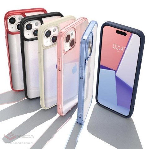 Etui Spigen Crystal Hybrid na iPhone 15 - przezroczyste