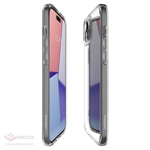 Etui Spigen Crystal Hybrid na iPhone 15 - przezroczyste