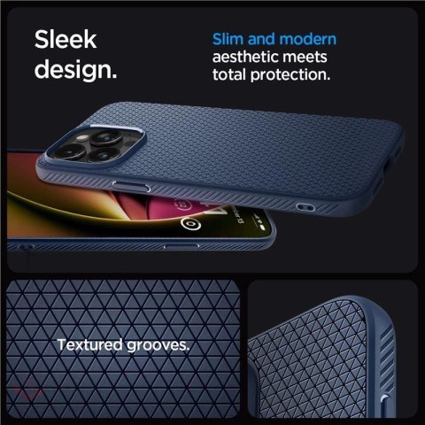 Etui Spigen Liquid Air na iPhone 15 Pro Max - niebieskie