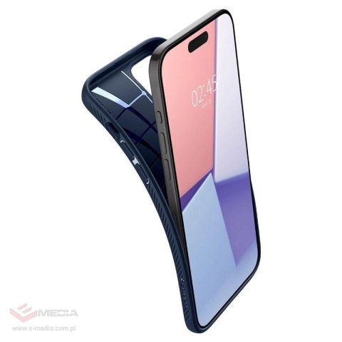 Etui Spigen Liquid Air na iPhone 15 Pro Max - niebieskie