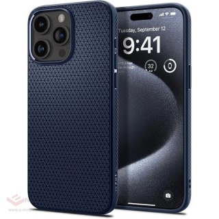 Etui Spigen Liquid Air na iPhone 15 Pro - niebieskie