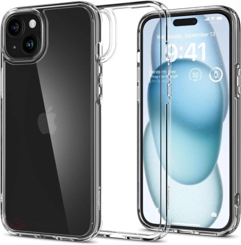 Etui Spigen Ultra Hybrid na iPhone 15 - przezroczyste