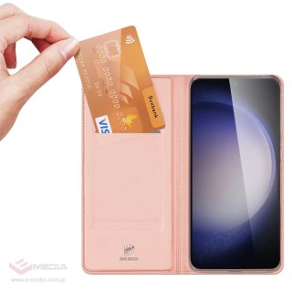 Etui portfel z podstawką do Samsung Galaxy S23 FE Dux Ducis Skin Pro - różowe