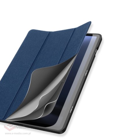 Etui z ekoskóry Dux Ducis Domo z podstawką do Samsung Tab S10+ / S9+ / S9 FE+ - niebieskie