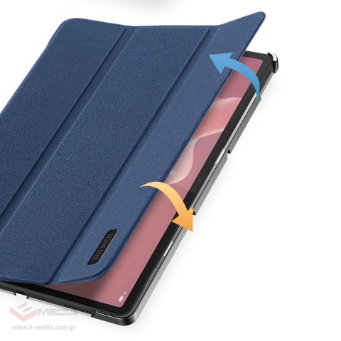 Etui z funkcją smart sleep Dux Ducis Domo do tabletu Lenovo Tab P12 12.7'' - niebieskie