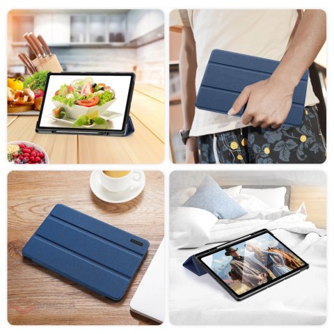 Etui z funkcją smart sleep Dux Ducis Domo do tabletu Lenovo Tab P12 12.7'' - niebieskie