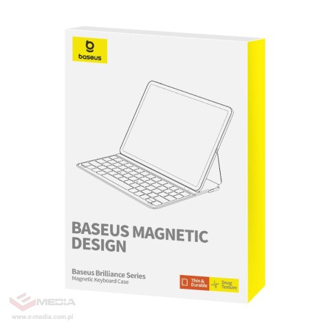 Etui z klawiaturą Baseus Brilliance Series na iPad 10.2'' (2019/2020/2021) + kabel USB-C - czarne