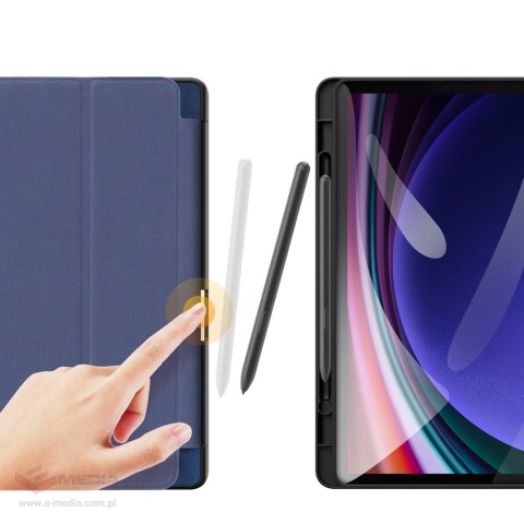 Etui z podstawką Dux Ducis Domo Samsung Galaxy Tab S9 FE - niebieskie