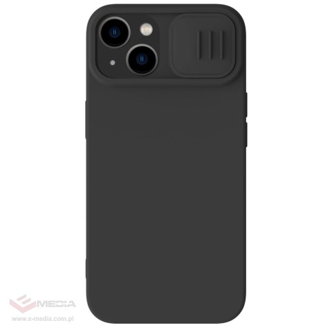 Silikonowe etui Nillkin CamShield Silky Silicone Case do iPhone 15 Plus z osłoną na aparat - czarne