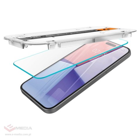 Szkło hartowane Spigen Glas.tR EZ Fit na iPhone 15 / 16 - 2 szt.