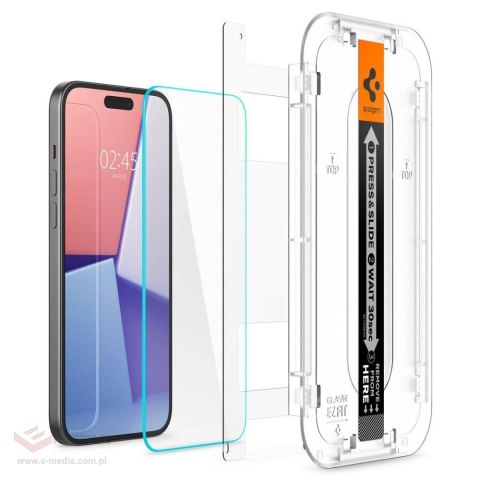 Szkło hartowane Spigen Glas.tR EZ Fit na iPhone 15 Plus / 16 Plus - 2 szt.