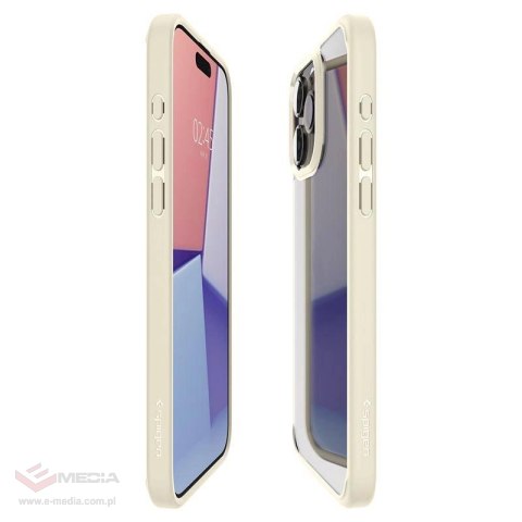 Etui Spigen Crystal Hybrid na iPhone 15 Pro Max - przezroczysto-beżowe