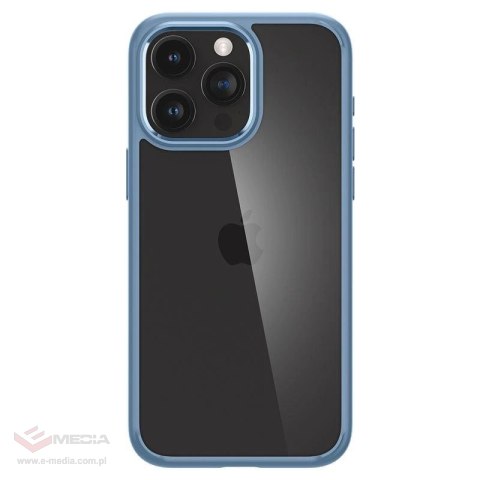 Etui Spigen Crystal Hybrid na iPhone 15 Pro Max - przezroczysto-niebieskie