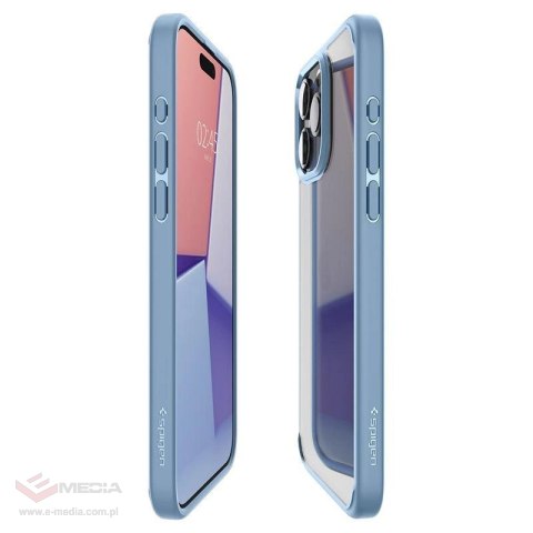 Etui Spigen Crystal Hybrid na iPhone 15 Pro Max - przezroczysto-niebieskie