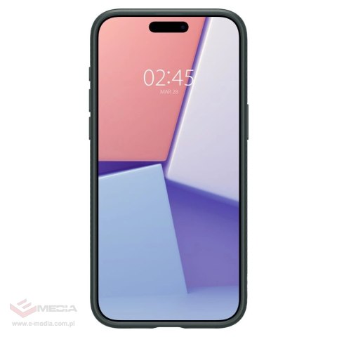 Etui Spigen Liquid Air na iPhone 15 Pro Max - ciemnozielone