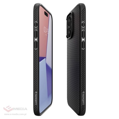 Etui Spigen Liquid Air na iPhone 15 Pro Max - czarny mat