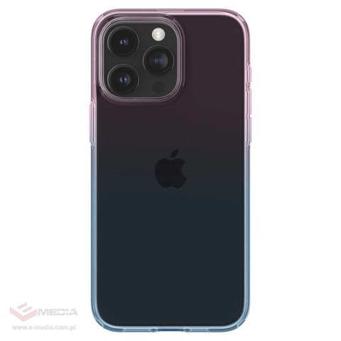 Etui Spigen Liquid Crystal na iPhone 15 Pro - różowo-niebieskie