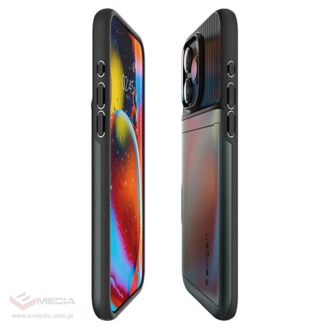 Etui Spigen Slim Armor CS na iPhone 15 Pro Max - ciemnozielone