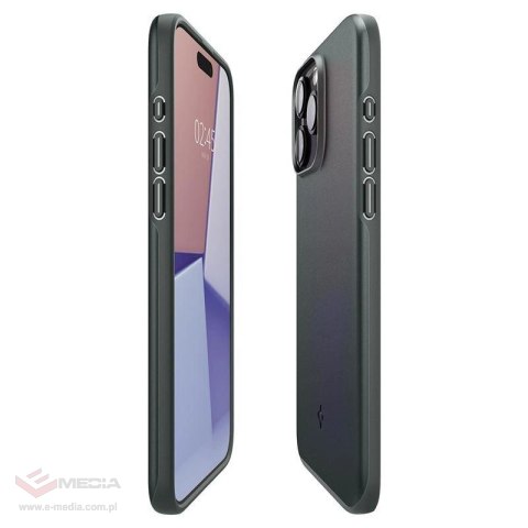 Etui Spigen Thin Fit do na iPhone 15 Pro - zielone