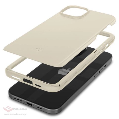 Etui Spigen Thin Fit na iPhone 15 Plus - beżowe