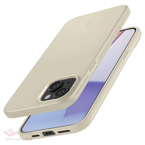 Etui Spigen Thin Fit na iPhone 15 Plus - beżowe