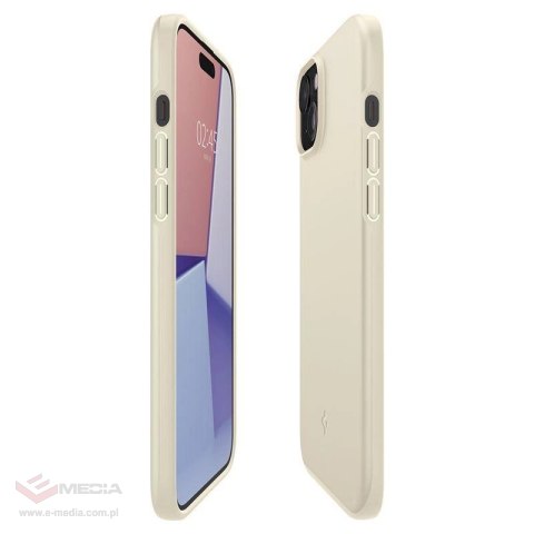 Etui Spigen Thin Fit na iPhone 15 Plus - beżowe