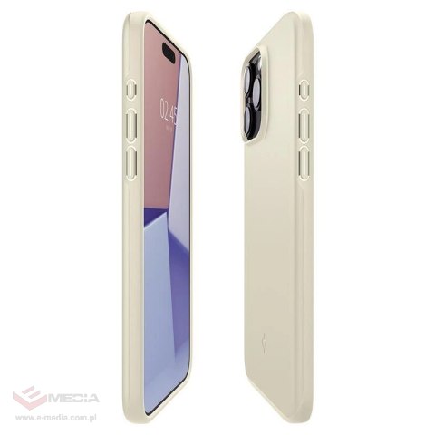 Etui Spigen Thin Fit na iPhone 15 Pro Max - beżowe