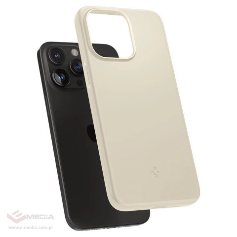 Etui Spigen Thin Fit na iPhone 15 Pro Max - beżowe