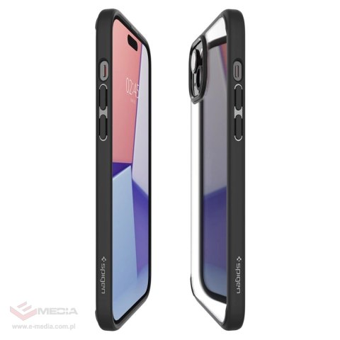 Etui Spigen Ultra Hybrid na iPhone 15 Plus - czarny mat