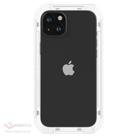 Szkło hartowane Spigen Glas.tR EZ Fit FC na iPhone 15 Plus - czarne 2 szt.