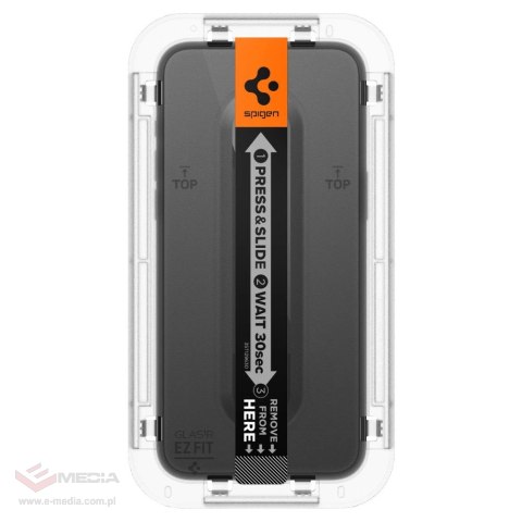 Szkło hartowane Spigen Glas.tR EZ Fit FC na iPhone 15 Pro Max - czarne 2 szt.