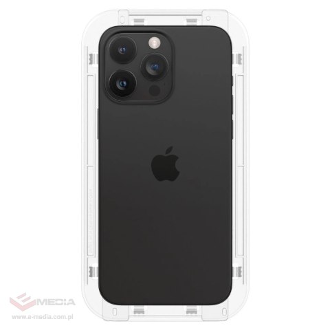 Szkło hartowane Spigen Glas.tR EZ Fit FC na iPhone 15 Pro Max - czarne 2 szt.