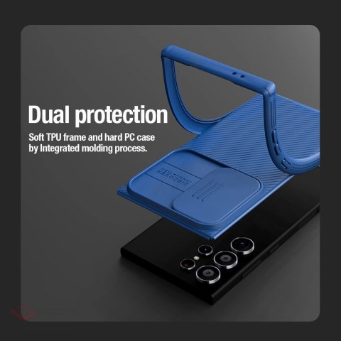 Etui Nillkin CamShield Pro pancerne z osłona na aparat do Samsung Galaxy S24 Ultra - czarne