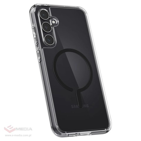 Etui Spigen Ultra Hybrid OneTap Ring z MagSafe na Samsung Galaxy S23 FE - przezroczysto-czarne