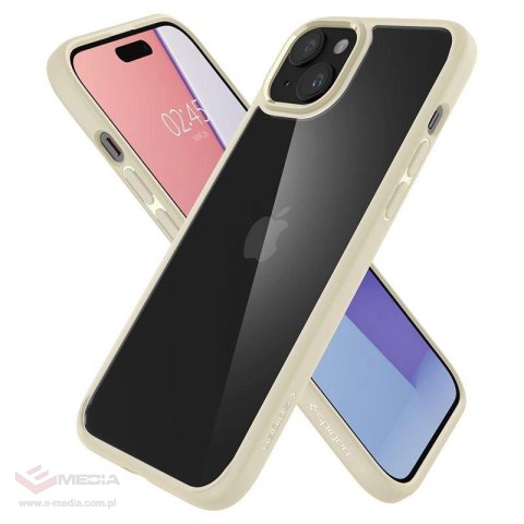 Etui Spigen Ultra Hybrid na iPhone 15 Plus - beżowe