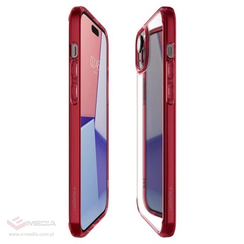 Etui Spigen Ultra Hybrid na iPhone 15 Plus - czerwone