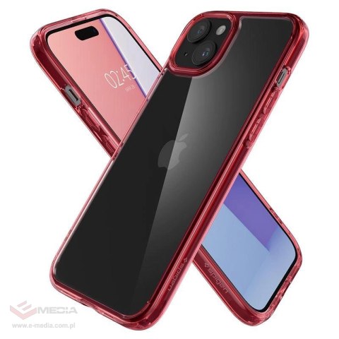 Etui Spigen Ultra Hybrid na iPhone 15 Plus - czerwone